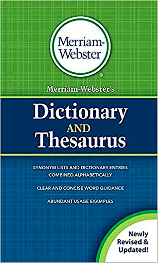 Merriam-Webster's Dictionary And Thesaurus, Paperback